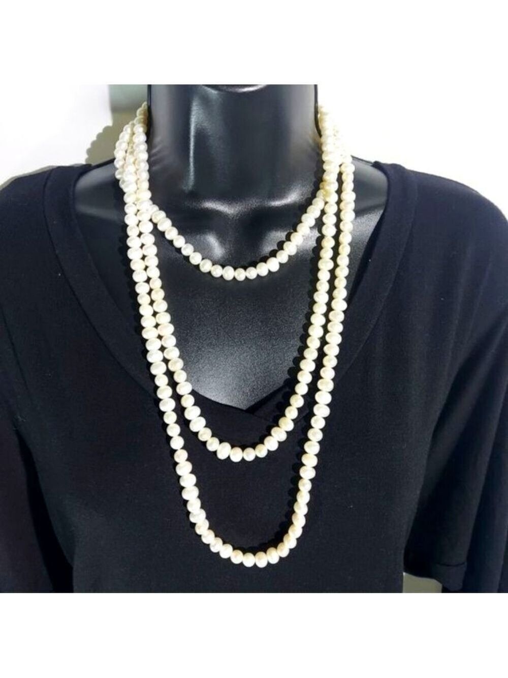 Baroque Freshwater Pearl Necklace Opera Length 36 Inch